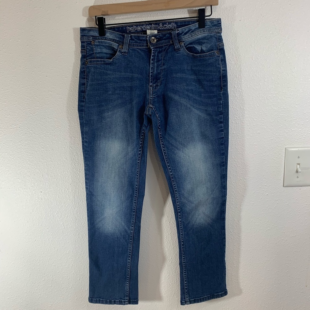PaperCloth&Denim Skinny Crop